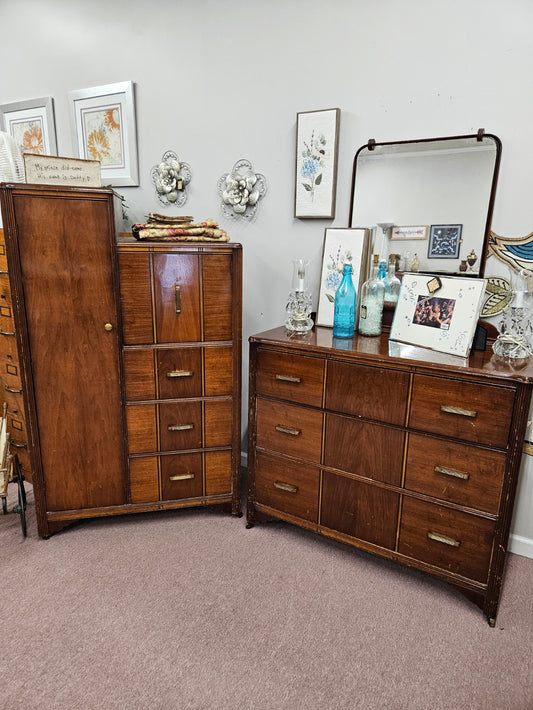 Dresser w/ Mirror and Armoire