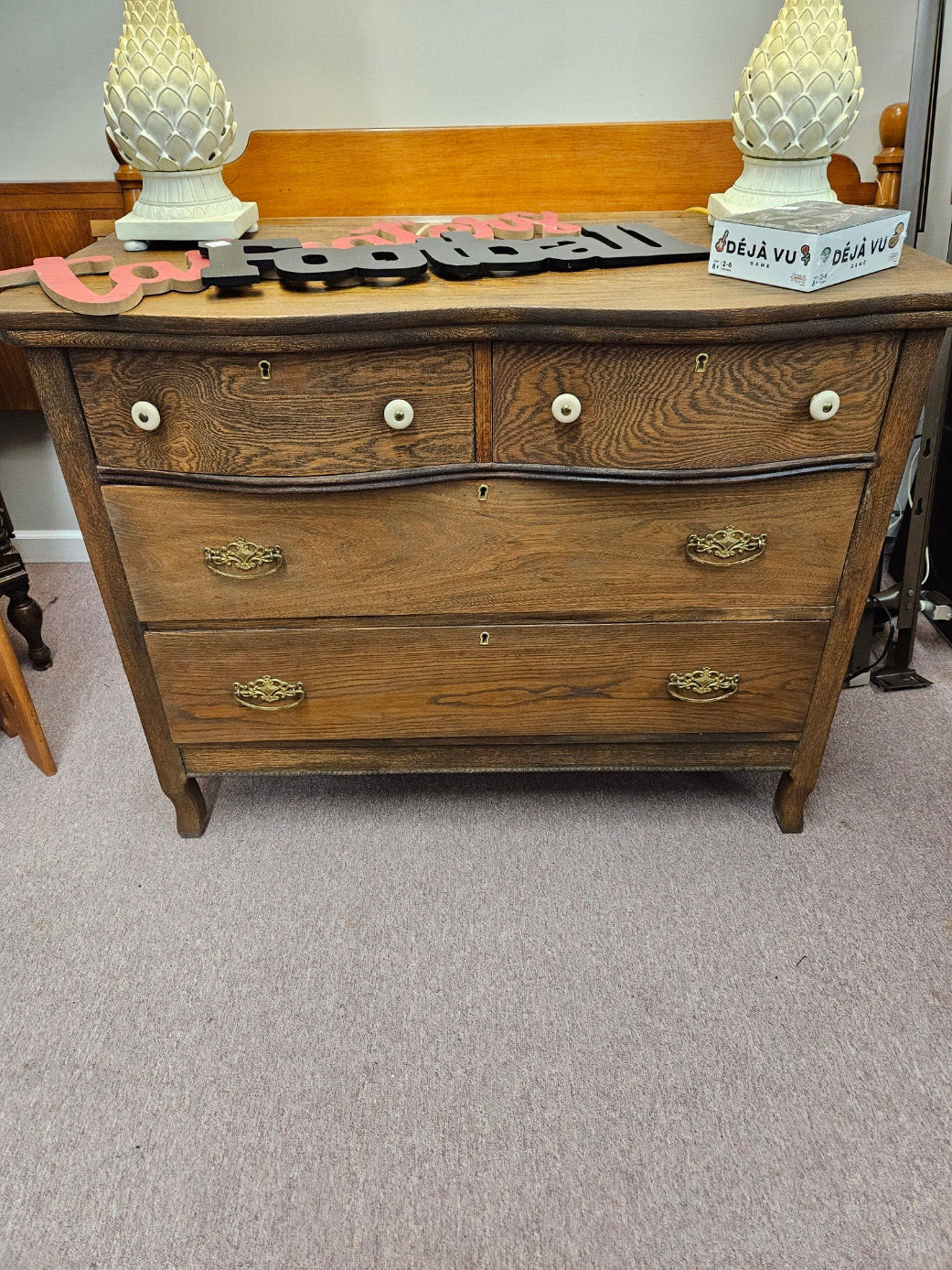 Vintage, Serpentine Front Dresser