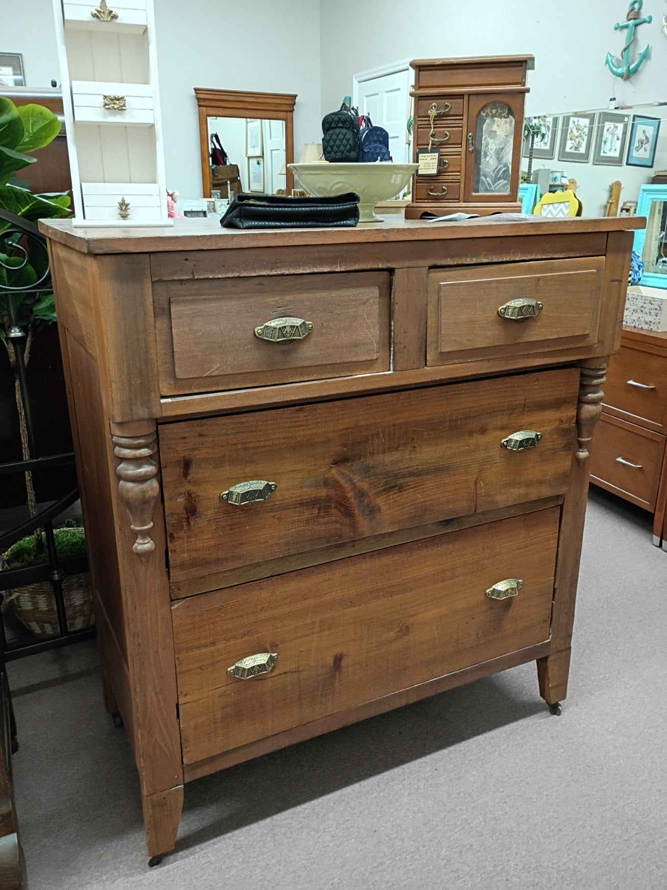 Vintage, Maple Empire Dresser
