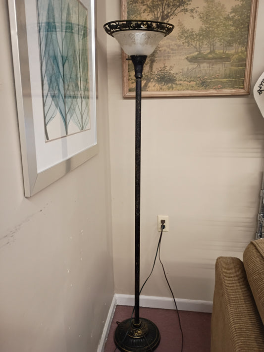 Black Torchiere Lamp