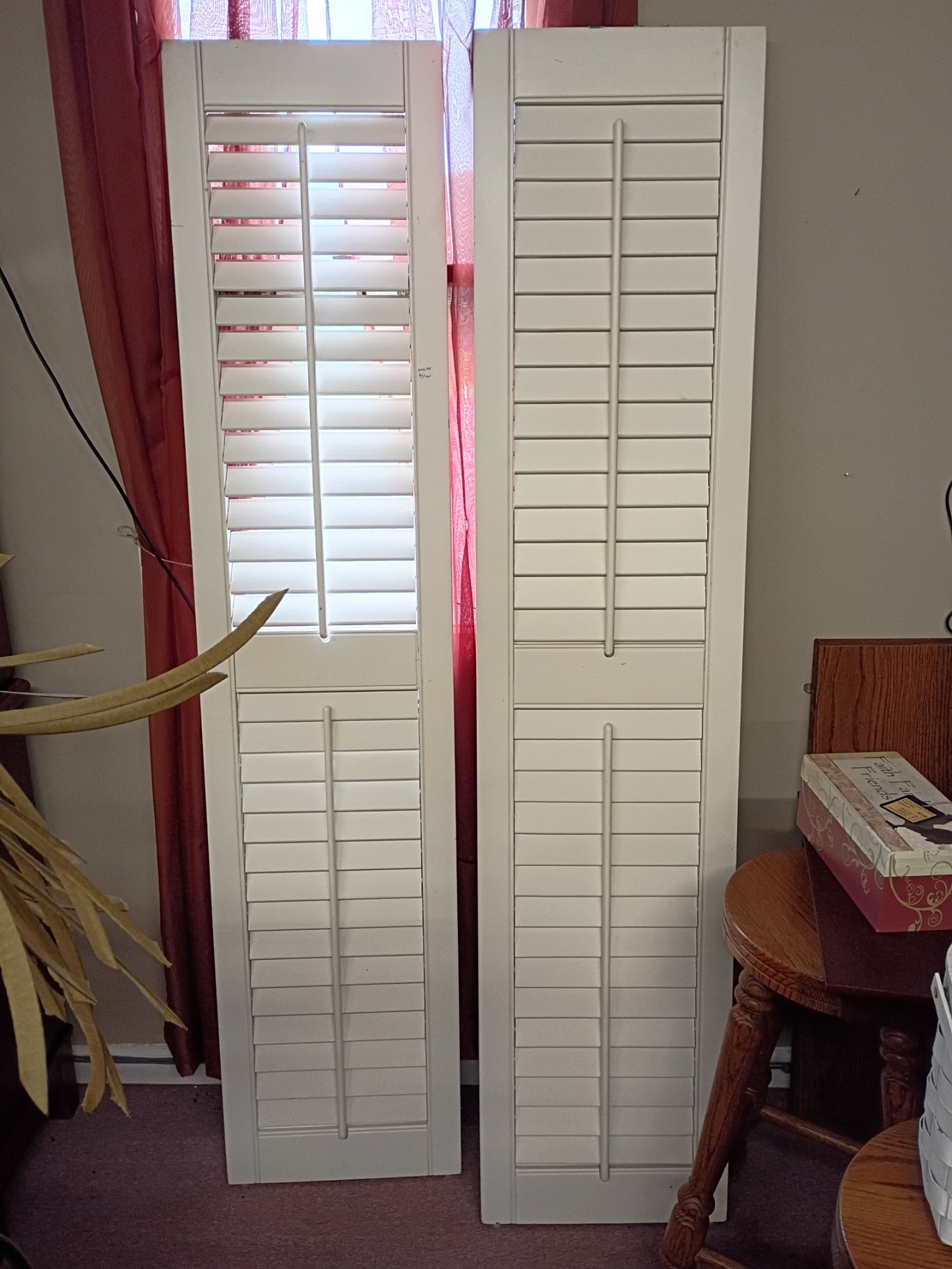 Pair of Tall, White Shutters