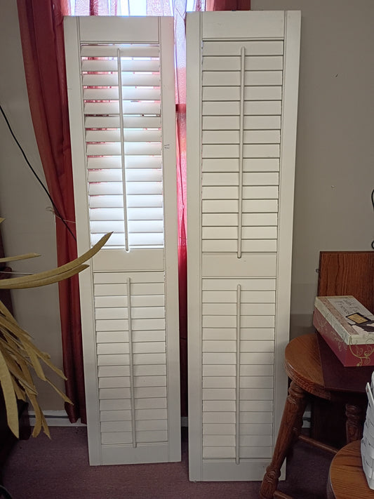 Pair of Tall, White Shutters