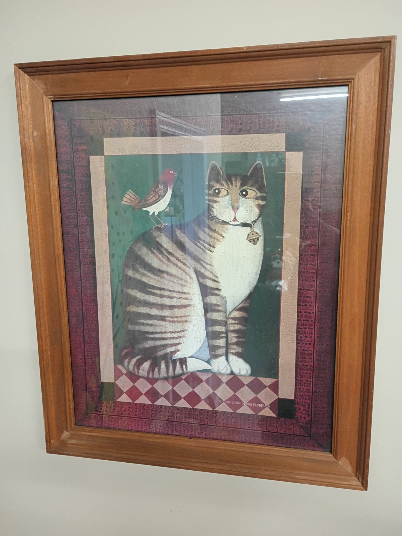 Folk Art Cat Print