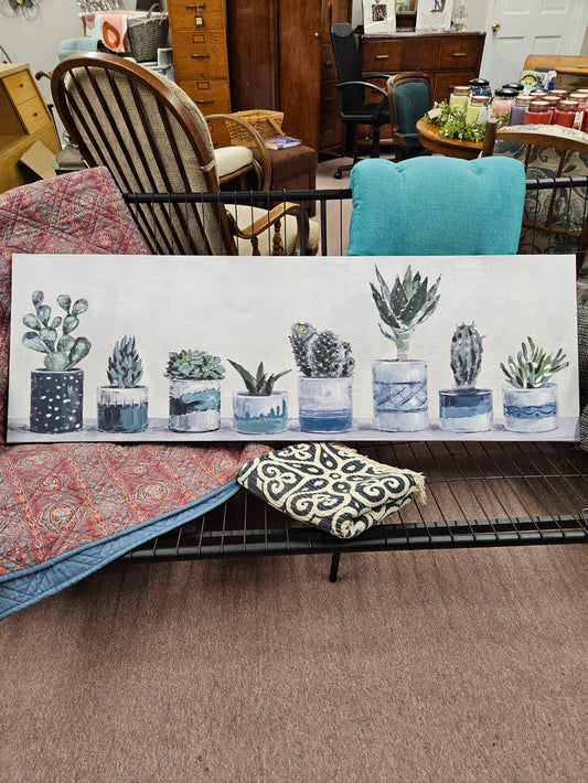Large Succulent Canvas