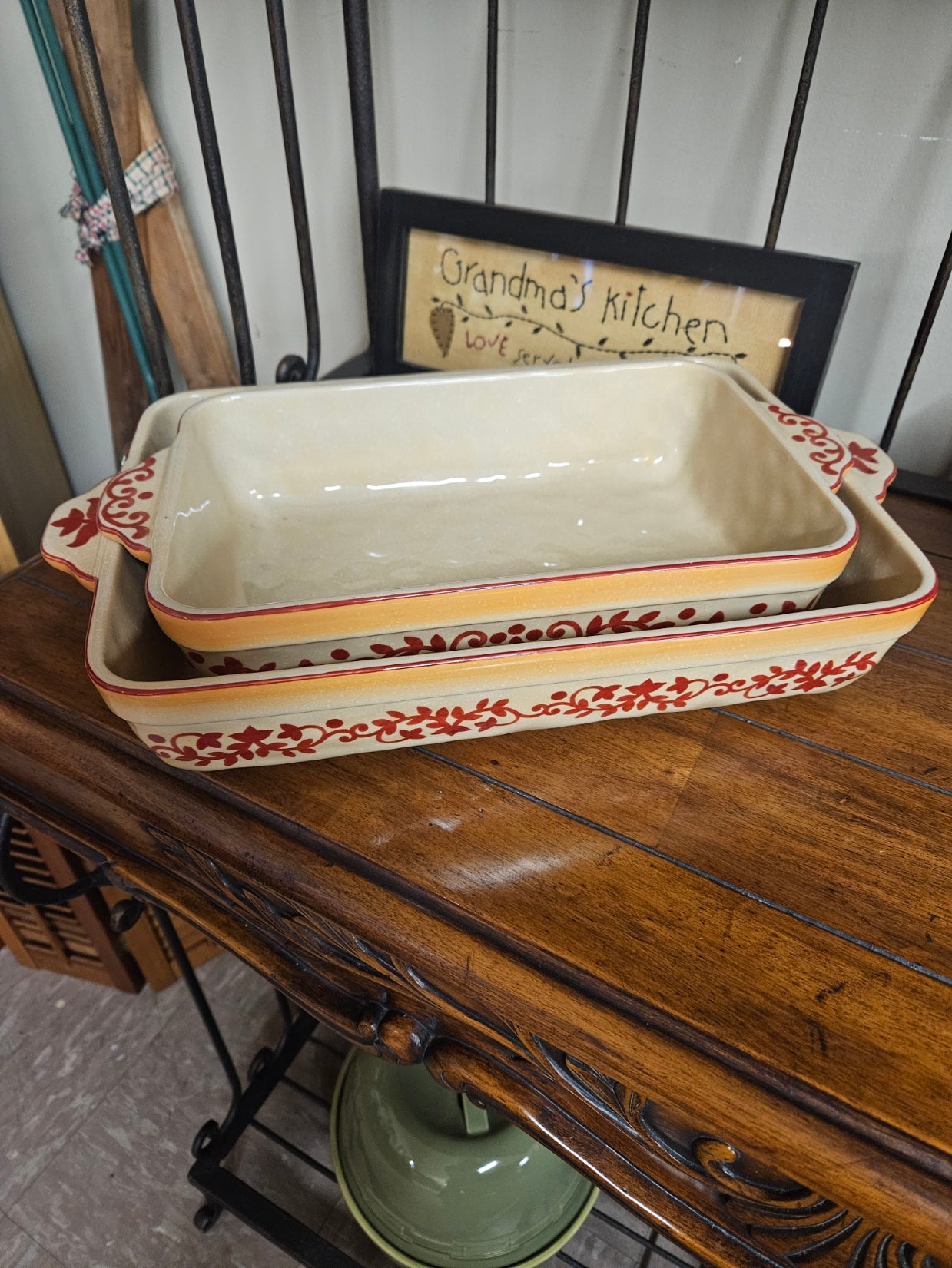 Pair of LIDIA Baking Dishes