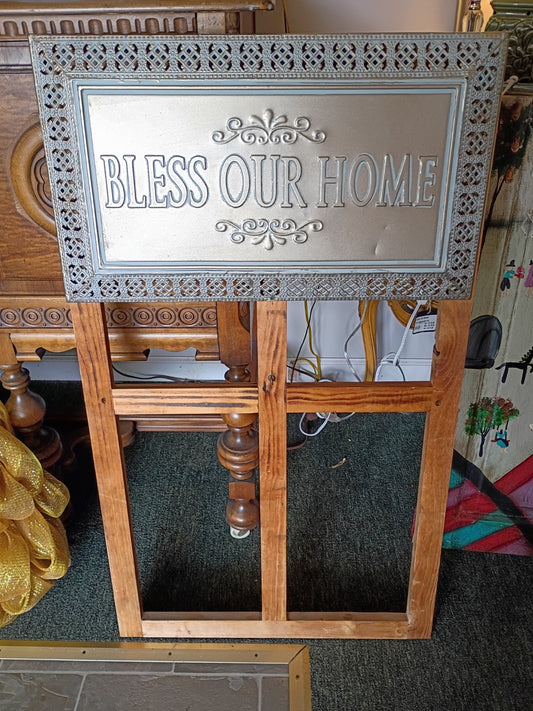 Bless Our Home Wooden Window