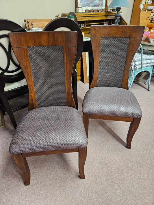 Pair of Highback Kitchen Chairs