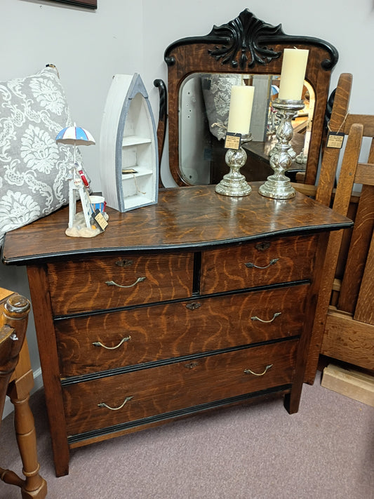 Vintage, Tiger Oak Dresser