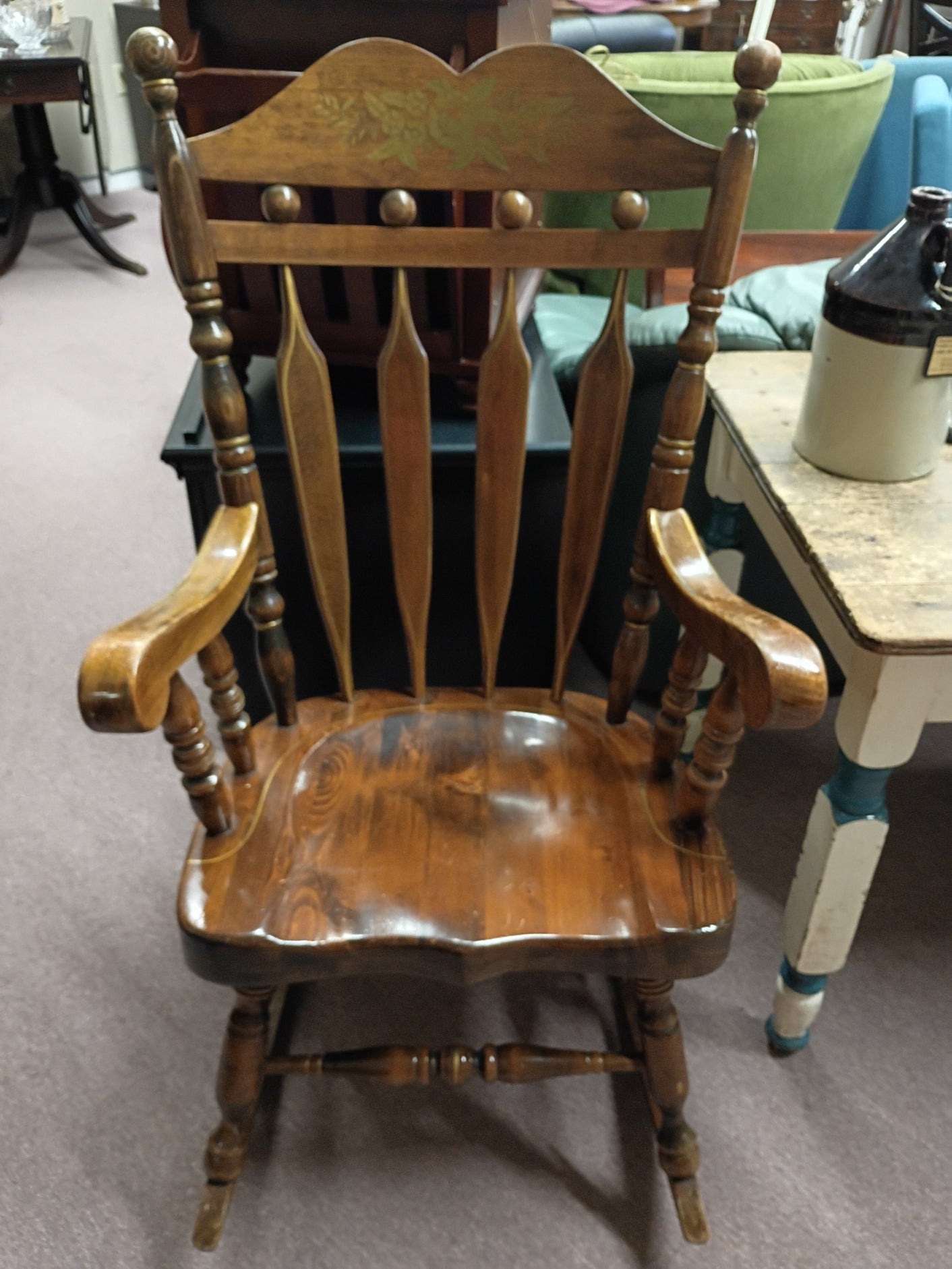 Large Wooden Rocking Chair