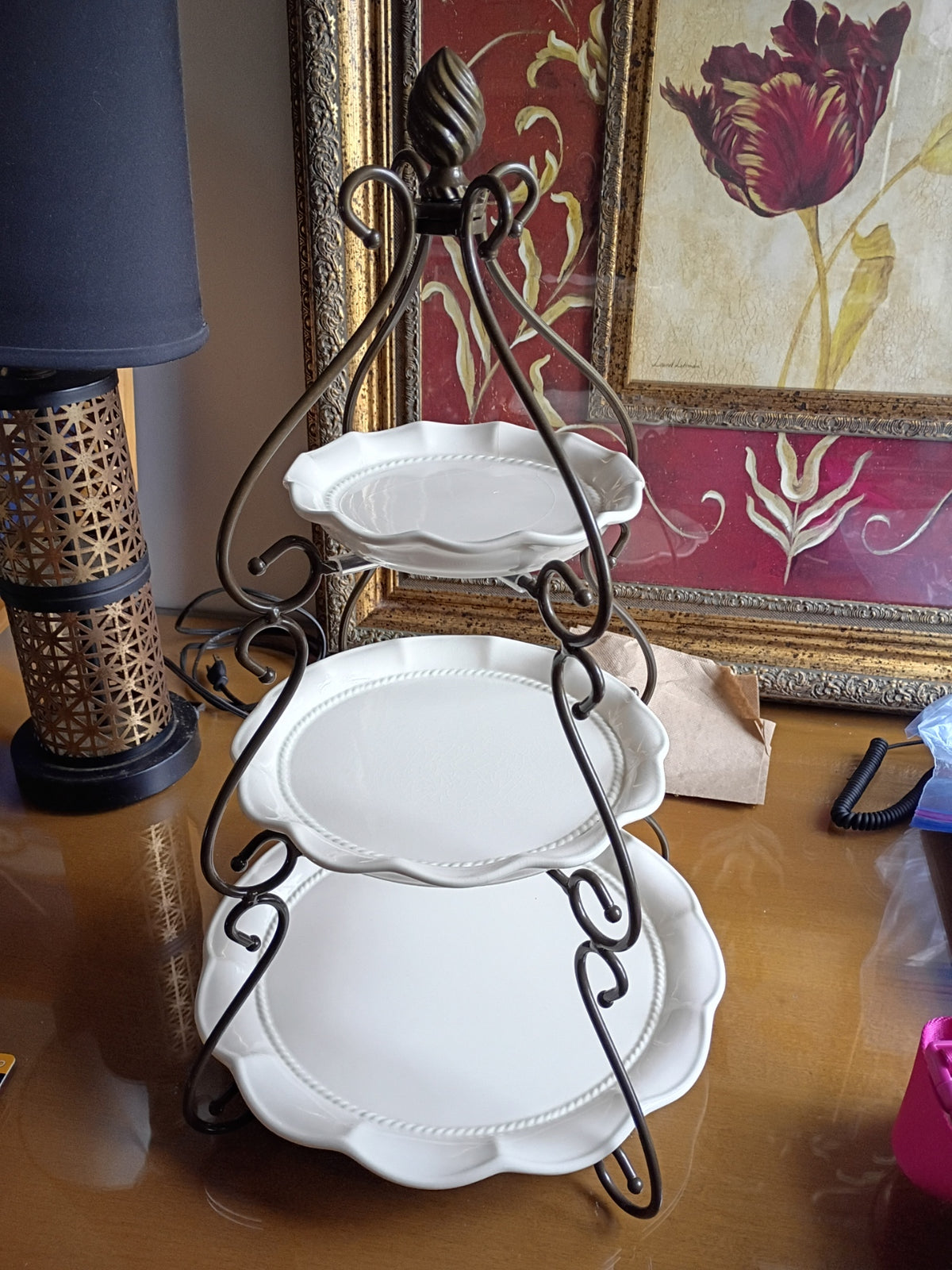 Princess House Serving Stand