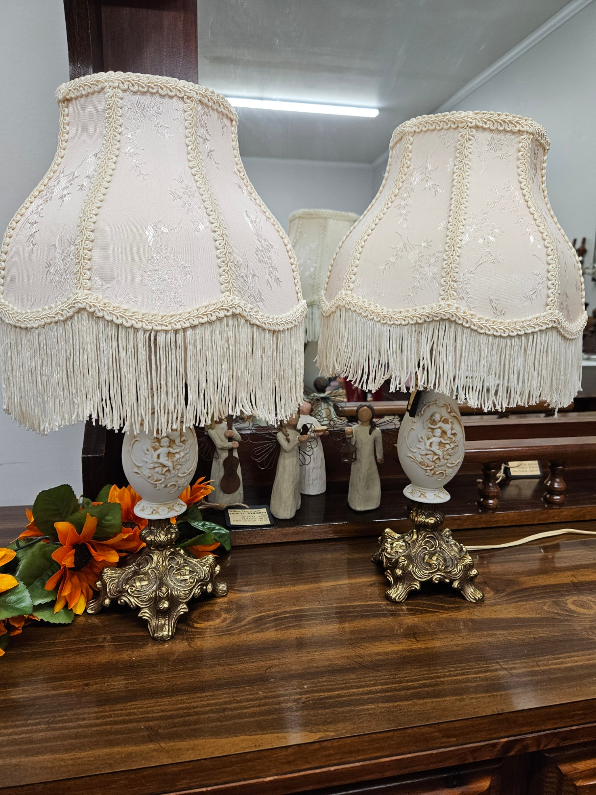 Pair of Small Victorian Lamps