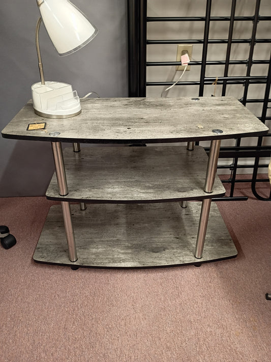 Gray Laminate TV Stand