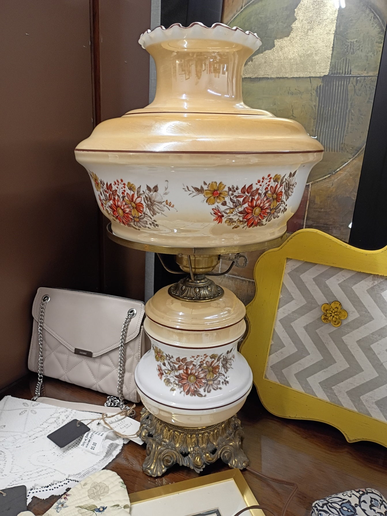 Large Hurricane Lamp