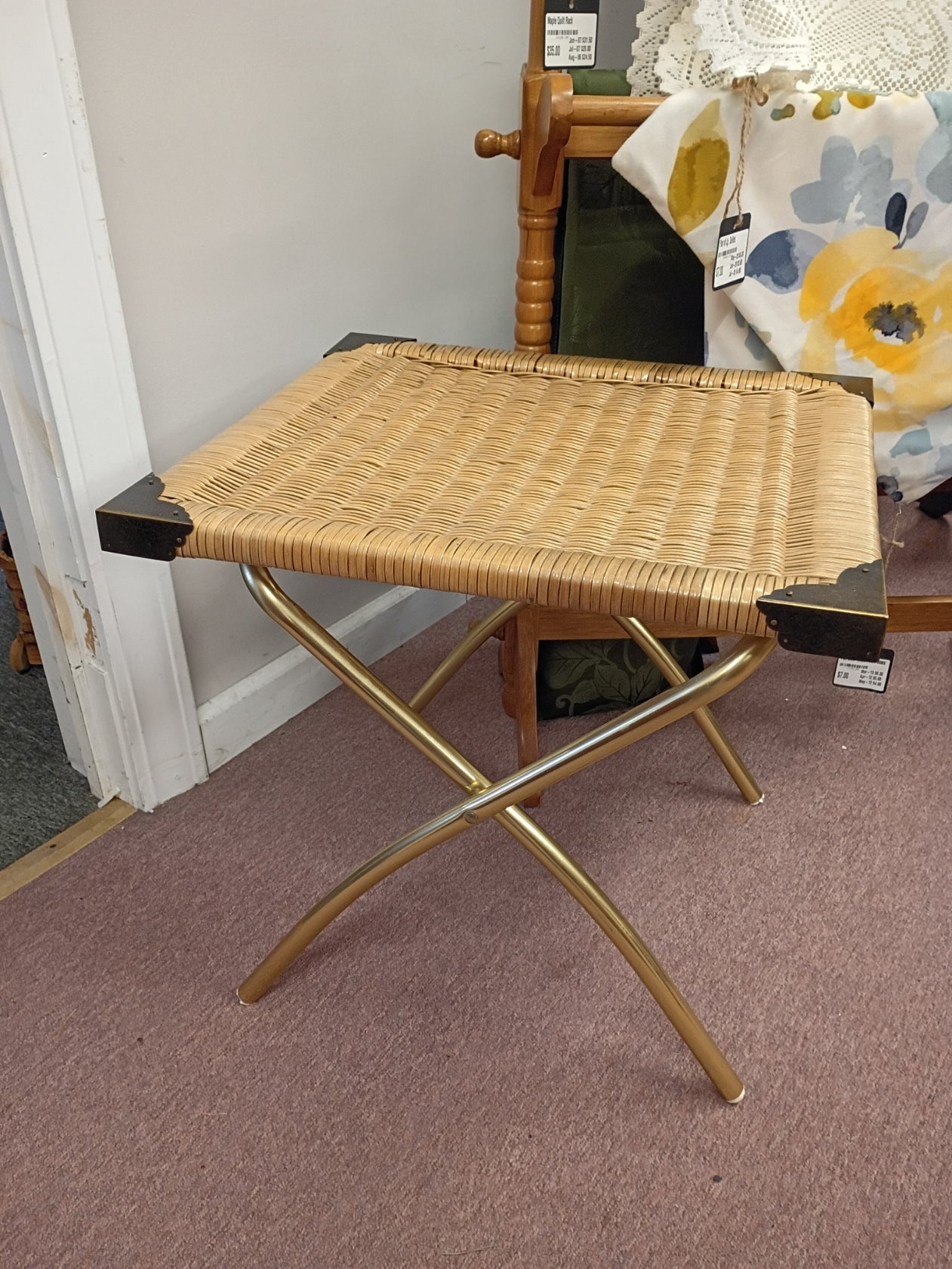 Wicker Folding Table