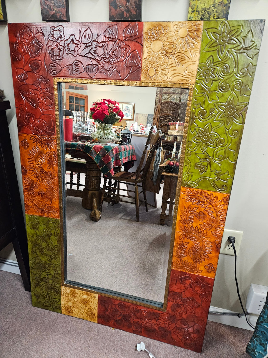 Large Color Block Mirror