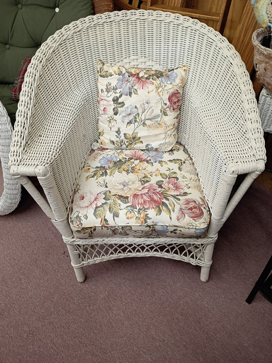 Wicker Chair w/ Cushion