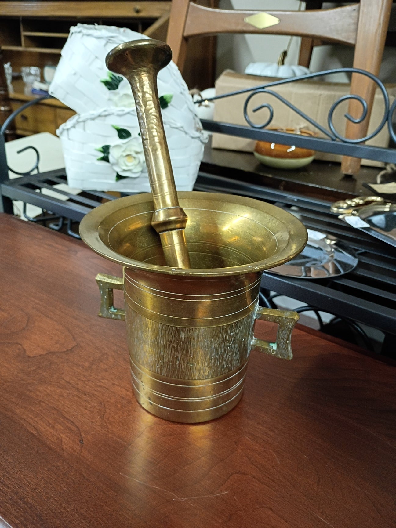 Brass Motar & Pestle
