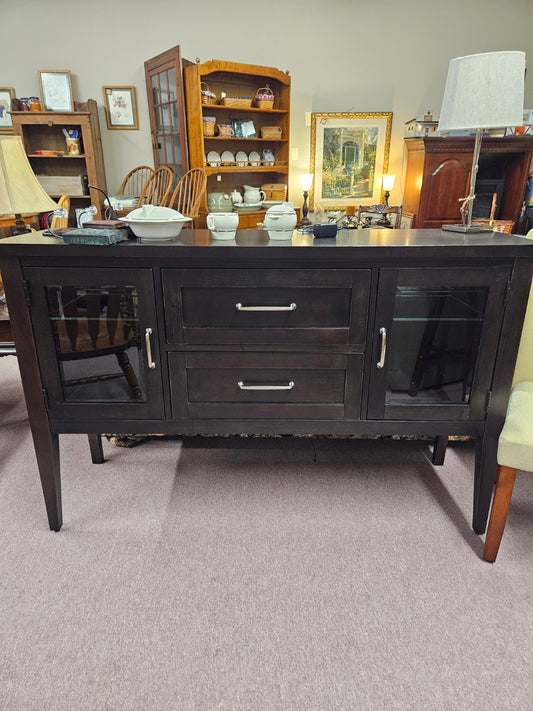 Lighted, Black Sideboard