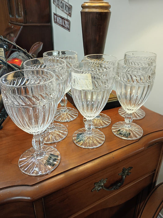 Set of 7 Mikasa Goblets