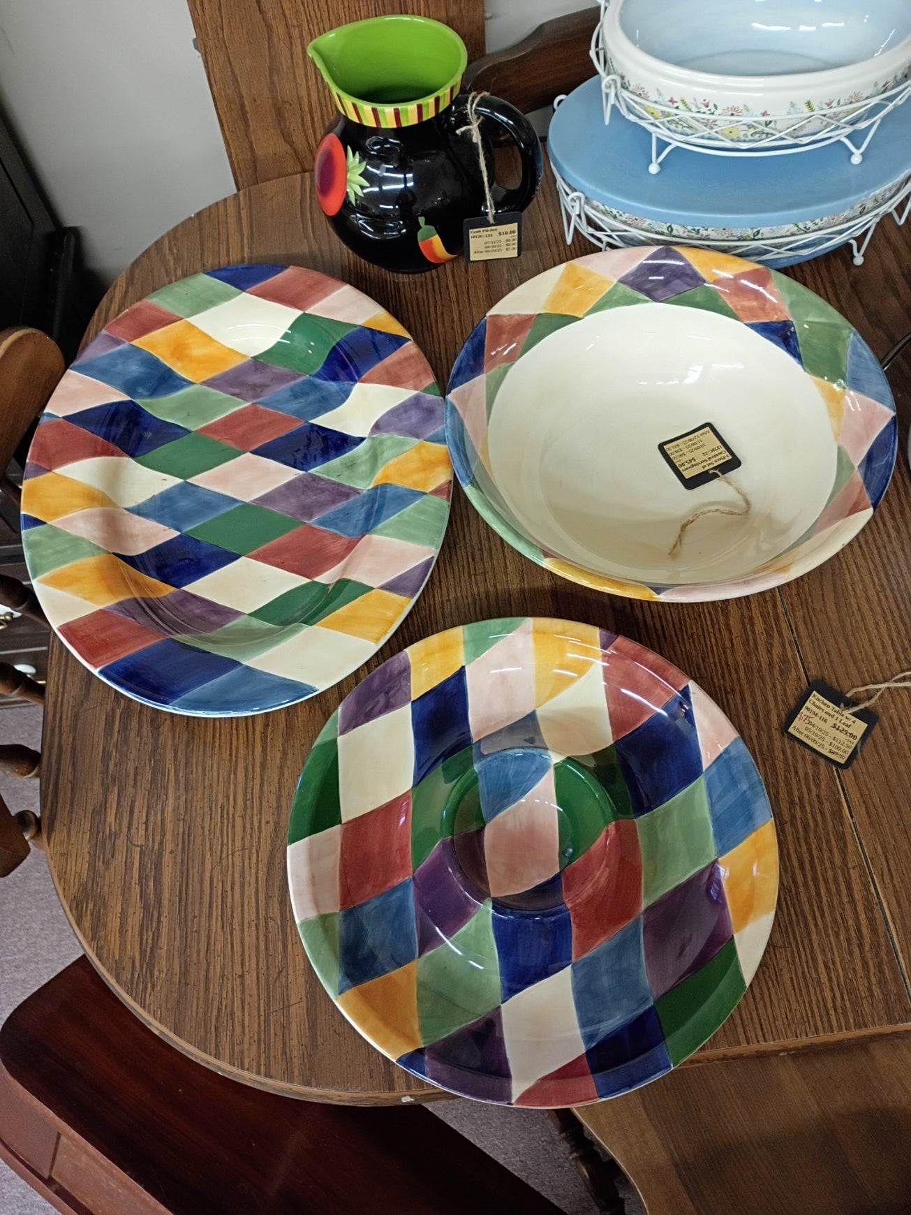 3-Piece Set of "Carnival" Servingware