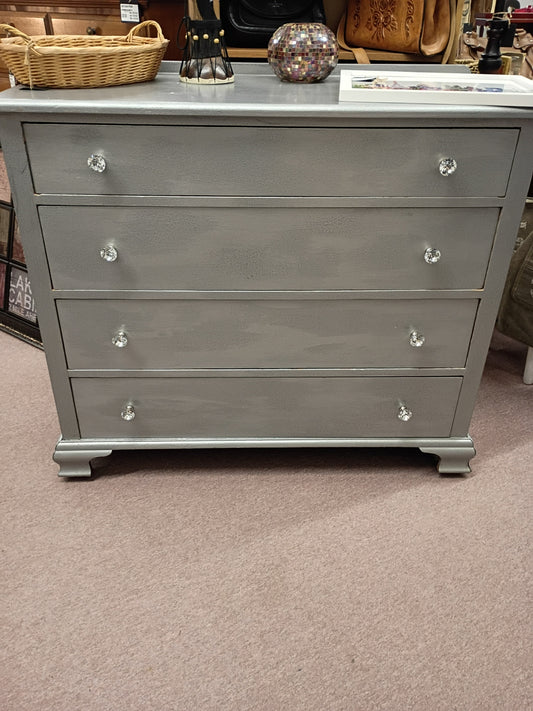 Gray Painted Chest of Drawers