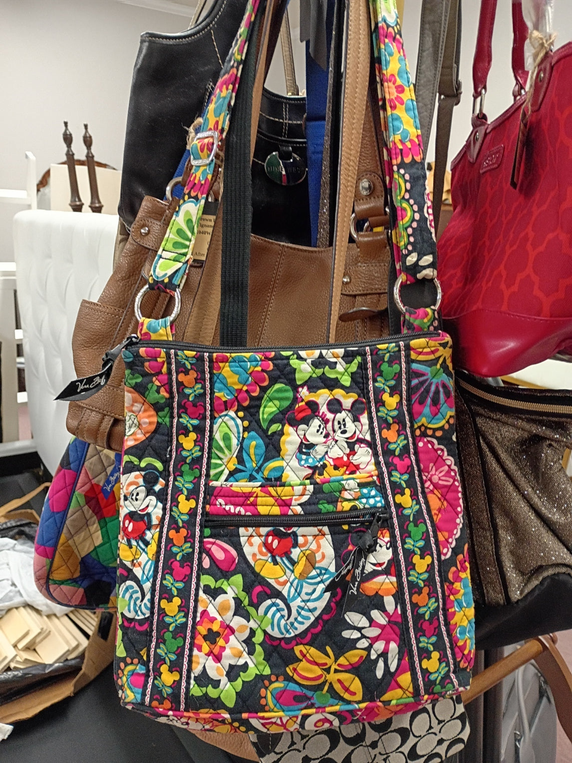 Vera Bradley Purse w/ Moonlight Mickey Print