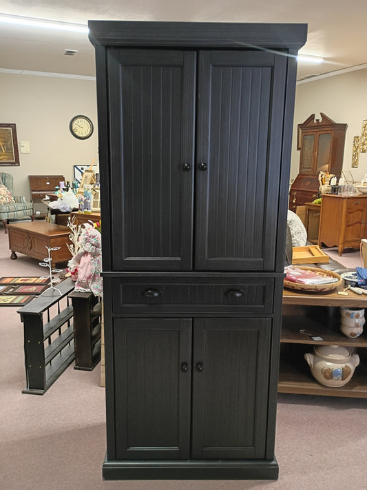 Black Pantry Cabinet