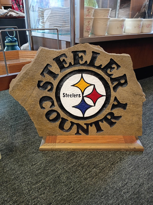 Steelers Country Garden Rock