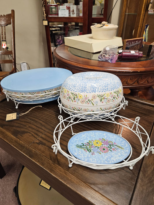 3-Piece Floral Baking Dishes