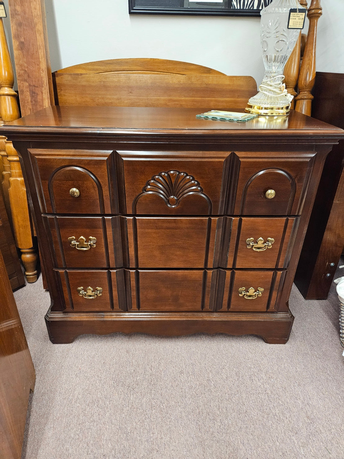 Cherry 3-Drawer Chest