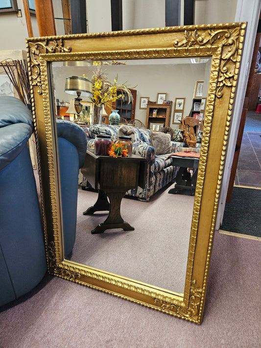 Ornate Brass Mirror