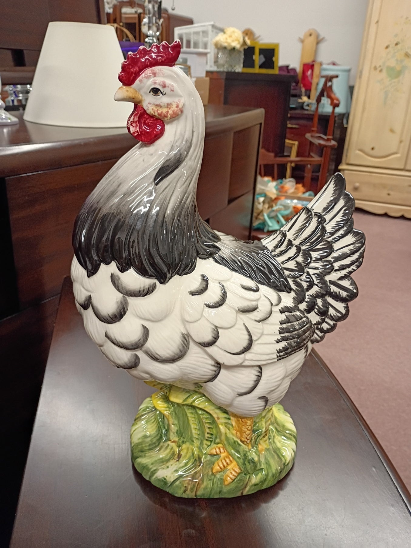 Tall, Ceramic Chicken