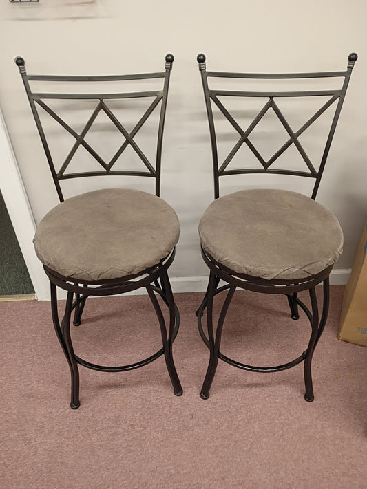 Pair of Swivel Counter Stools