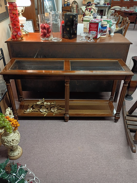 Sofa Table w/ Glass Inserts