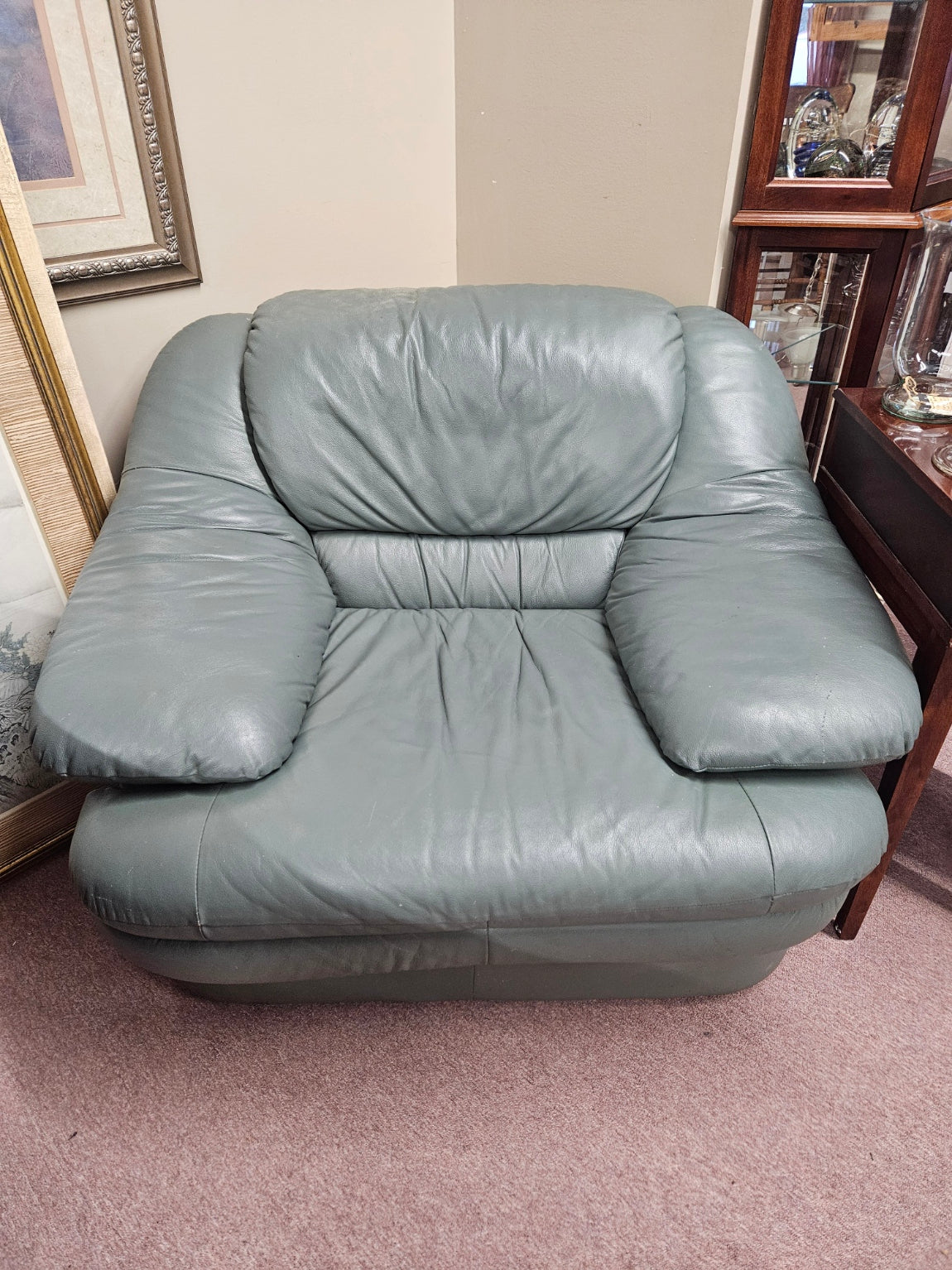 Green Leather Chair