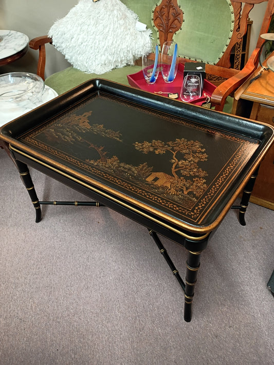 Chinoiserie Coffee Table w/ Tray Top