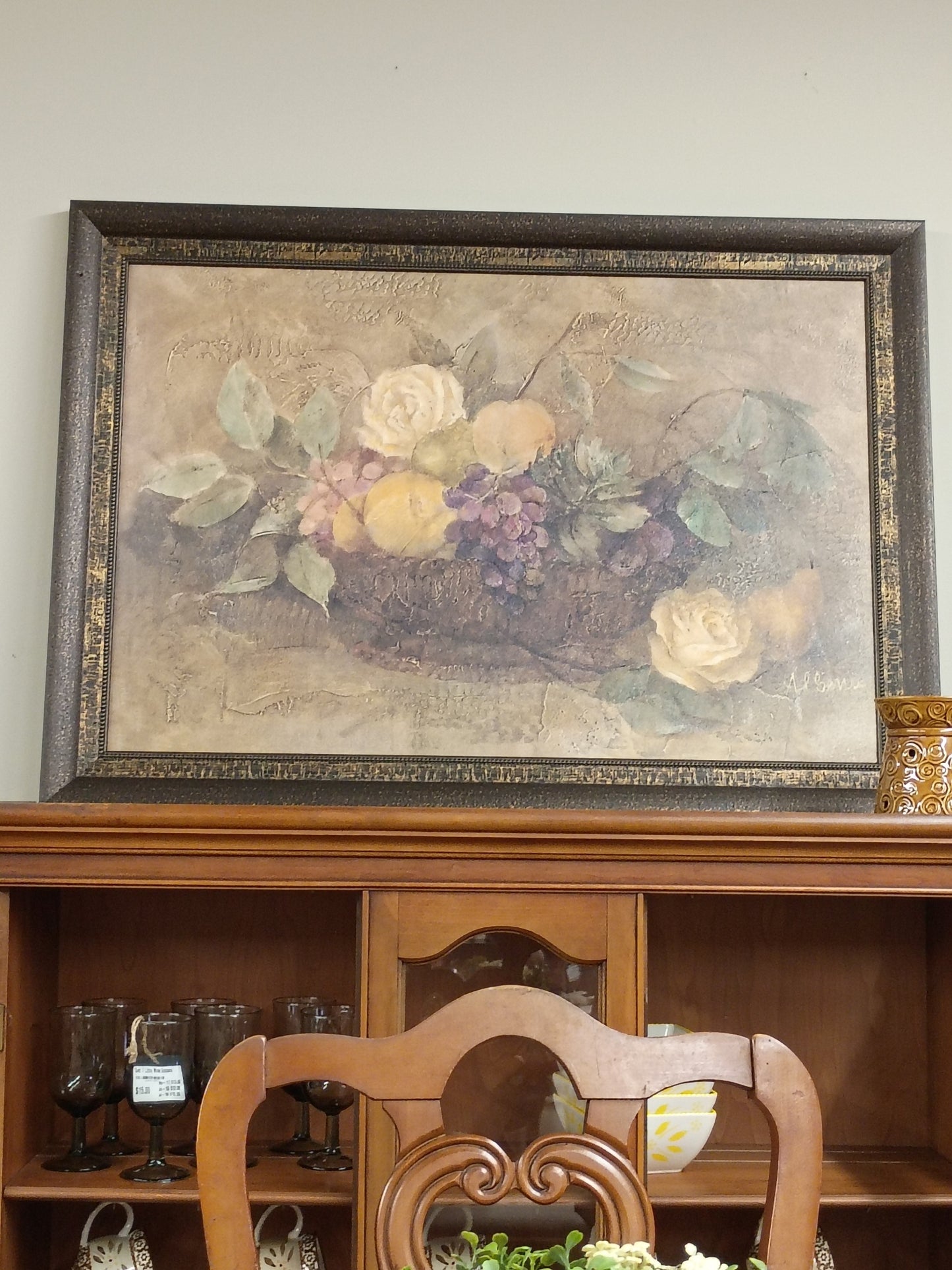 Framed Floral Canvas
