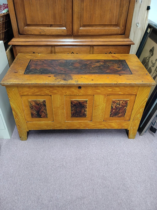 Vintage, Wooden Blanket Box