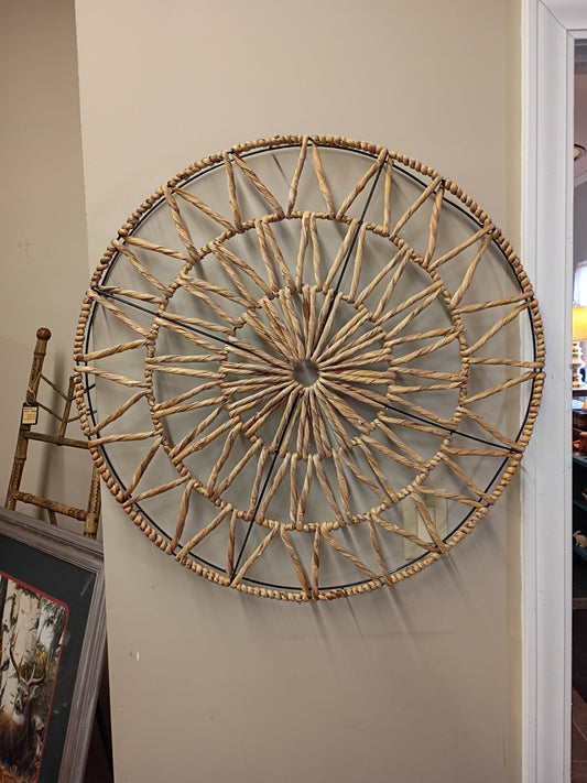 Round, Sea Grass Wall Hanging