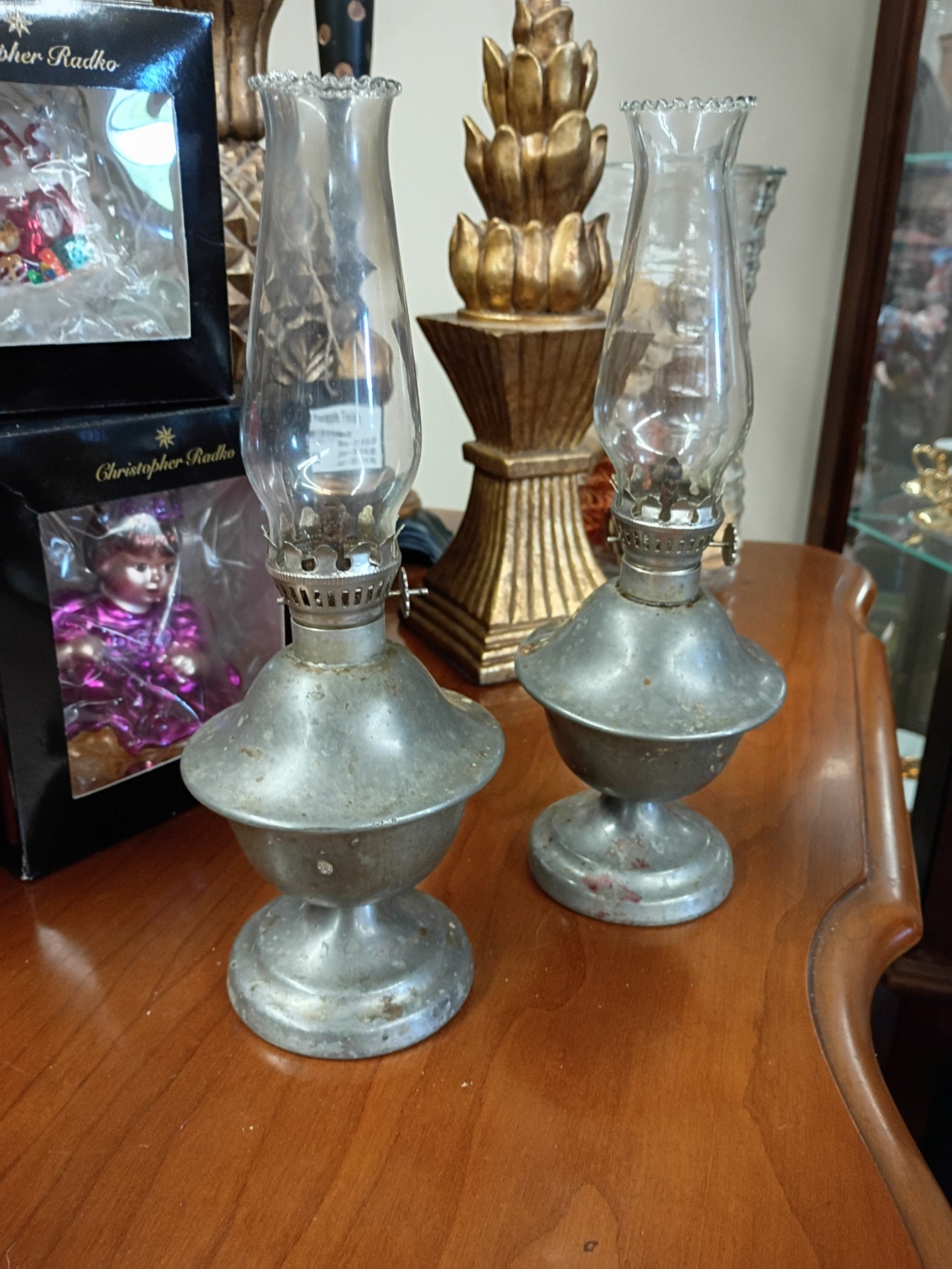 Pair of Mini Oil Lamps