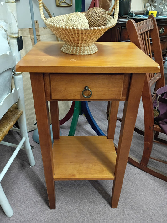 Tall Side Table w/ Drawer