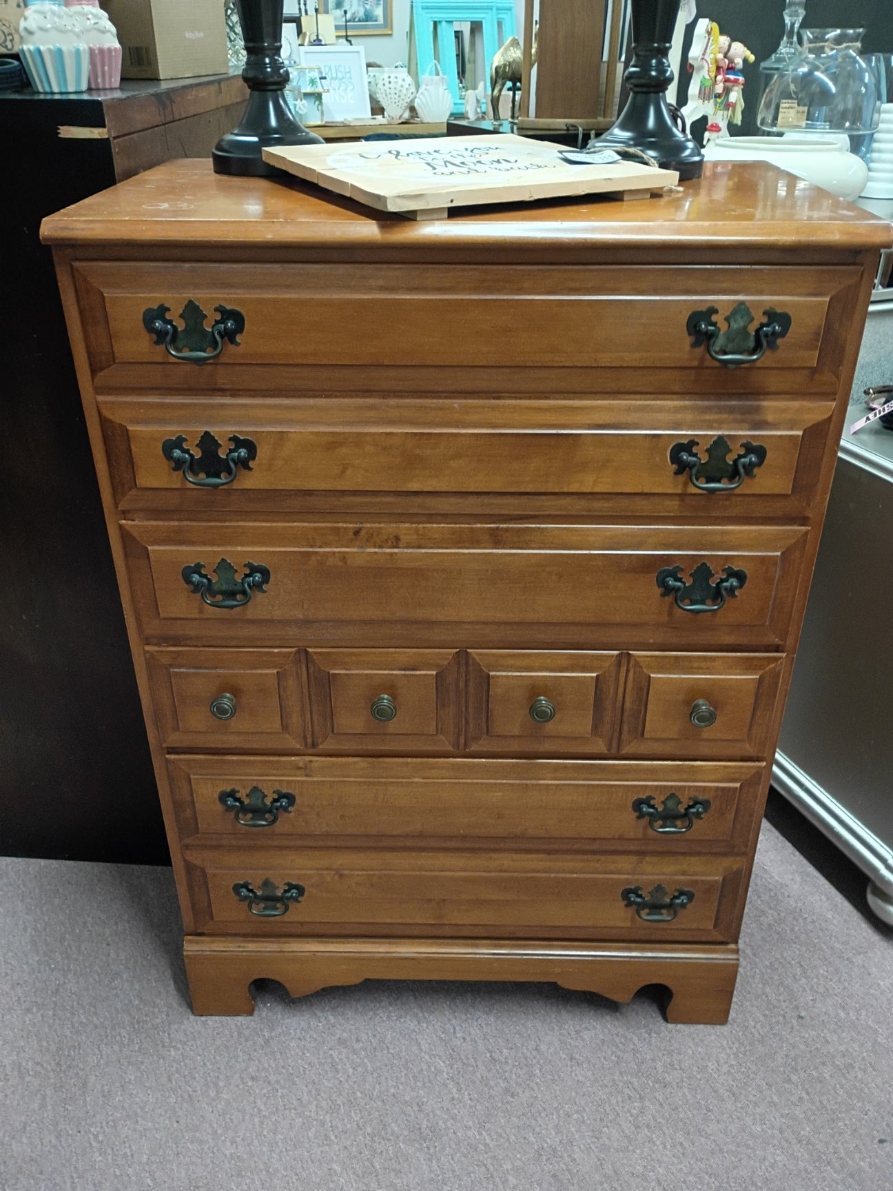 Wood Chest of Drawers