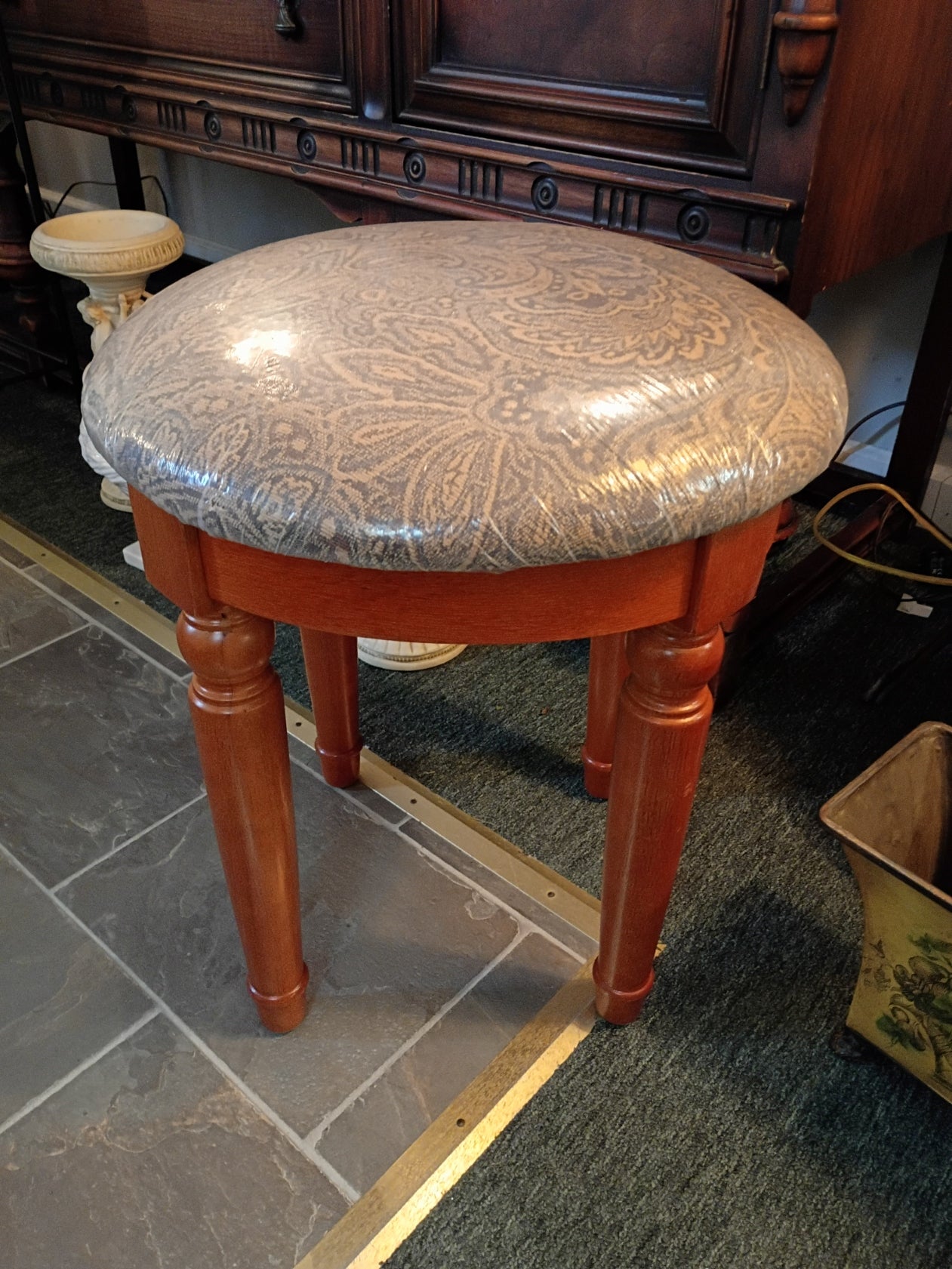 Upholstered Vanity Stool