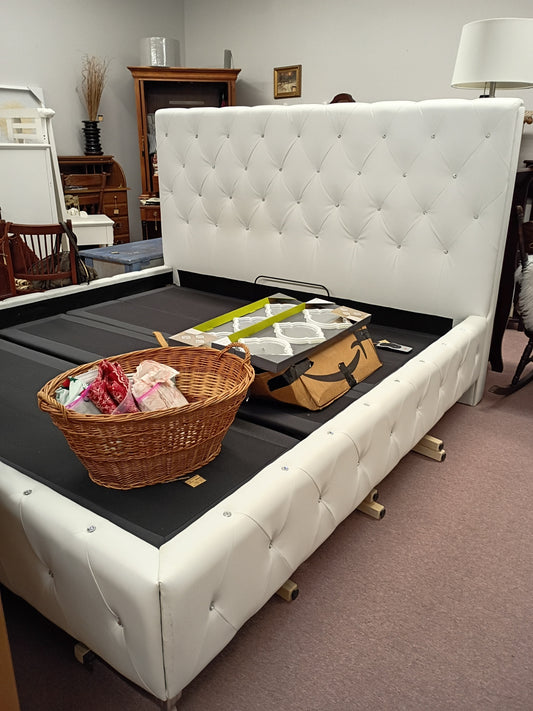 White King Size Bed Frame