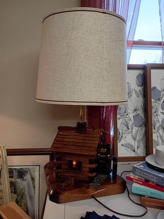 Log Cabin Lamp