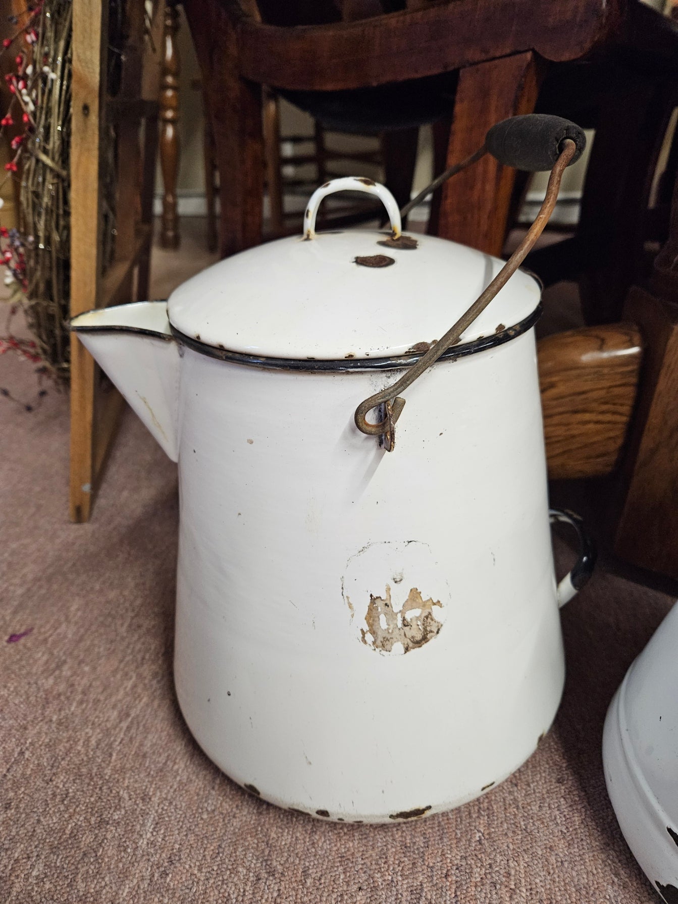 Large Enamel Kettle