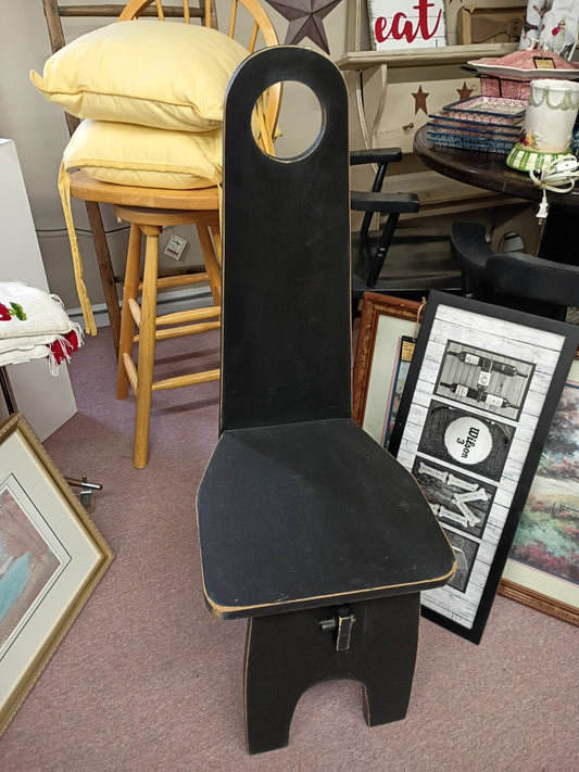 Primitive Black Chair
