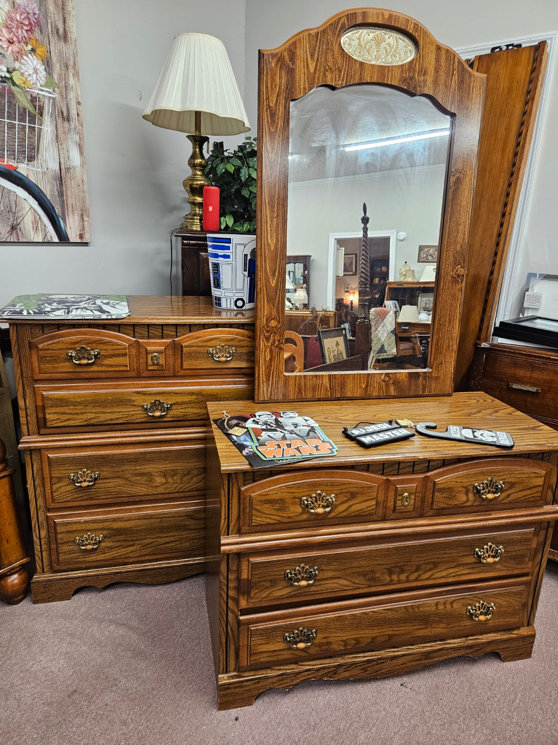 Dresser and Chest Set w/ Mirror