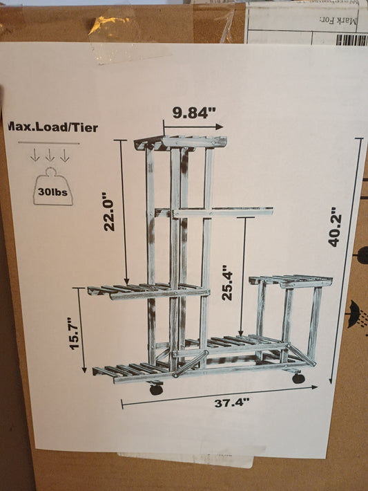 New-In-Box, 6-Tier Wooden Plant Stand