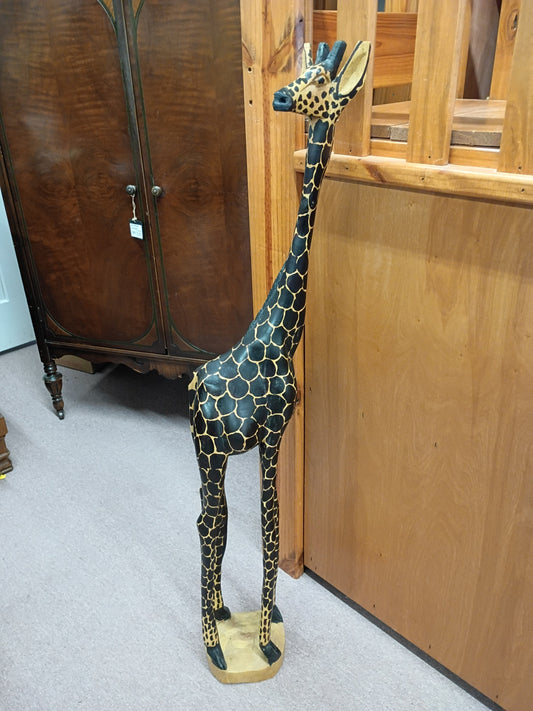 Wood Carved Giraffe